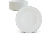 600pcs Disposable Sugarcane Bagasse Round Plates - 26cm - Bulk