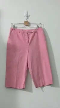 在飛比找Yahoo!奇摩拍賣優惠-意大利製 VINTAGE 德國 AIGNER 粉紅七分褲，腰