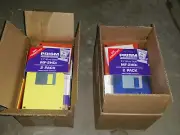 Lot- 25 pkgs PRISM 3.5" Floppy Disks 2-pack IBM Formatted 50 disks total NOS