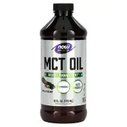NOW Foods, Sports, MCT Oil, Vanilla Hazelnut, 14 g, 16 fl oz (473 ml)