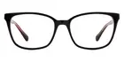 Kate Spade DAVINA Eyeglasses Women Black Pink Square 52mm New 100% Authentic