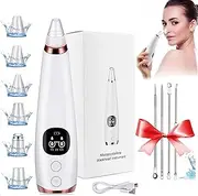 AnnuoYi Blackhead Remover Vacuum, 6 Adjustable Suction Power Blackhead Extractor for Deep Cleaning，Electric Whitehead Extractor USB Rechargeable Blackhead Vacuum Kit for Women & Men