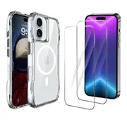 iCoverLover For iPhone 16 Plus Case Compatible with MagSafe + 2X Screen Protectors