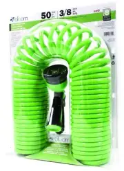 Bloom Self Coiling Hose With Water Nozzle 3/8'' X 50 Ft Assorted