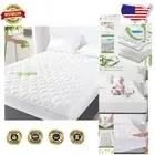 King Size Waterproof Mattress Protector - Cooling Quilted Bamboo Cover