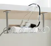 Metal Cord Organizer Cord Management Under Desk Wire Power Strip Holder No Drill