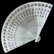 Stainless Steel Tactical Folding Fan Martial Arts Kung Fu Tool Panda Bamboo