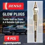 4 x Denso Glow Plugs for Toyota Liteace CM20 CM35 1.8 D 1C Tarago CR21 2.0 D 2C