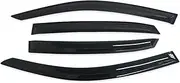 QVQOCUKS Car Side Window Deflectors Window Visor Compatible for Civic Hatchback 10th Gen FC FK 2016-2021 Rain Guard Vent Sun Shade Auto Accessories
