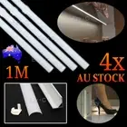 4X 1M Corner Alloy channel Aluminium bar for Led Strip Light Cabinet Kitchen OZ