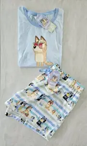 Peter Alexander Ladies Bluey Cool Mum Pj Shortie Set Size 2+ (20-22) - BNWT