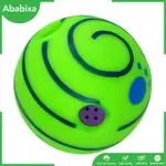 WOBBLE SQUEAKY BALL WITH FUNNY SOUNDS INTERACTIVE DOG TOYS