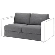 VIMLE 2-seat section, Lejde grey/black