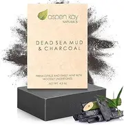 Dead Sea Mud Soap Bar 100% Organic & Natural. With Activated Charcoal & Therapeutic Grade Essential Oils. Face Soap or Body Soap. For Men, Women & Teens. Chemical Free. 4.5oz Bar
