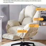 Oval-Shaped Comfort Office Desk Chair, Ergonomic Design with Hip and Back Suppor