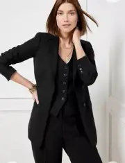 Talbots LINEN BLEND SLUB BLAZER