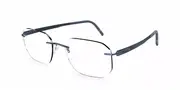 Silhouette Blend 5555 4540 Men's Glasses Blue Size 51 - Private Health Rebate - Blue Light Block Available