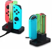 4 Ports Charger Dock Charging LED Stand For Nintendo Switch Joy-Con Controller
