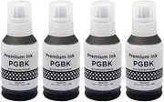 Printer Ink, GI-71 Refill Ink - Compatible with Canon PIXMA G1420 G2420 G2460 G3460 G1520 G2520 G3520 G3560 G1920 G2920(4pcs Pigment-PGBK)