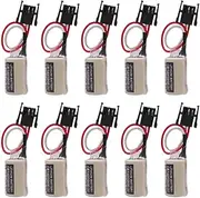 HOUYIBO 10PCS CR14250SE 3V 1800mAh Battery Backup Power High Power Lithium Battery Non-Rechargeable Cell for CNC System