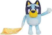 Sleepy Time Bluey 33cm (13") Plush with Blanket, Press Bluey's Tummy to Hear 7 Fun Phrases, Sing Along with Bluey, So Soft Made with Deluxe Fabrics