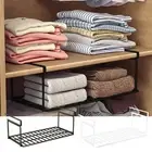 1*Under Shoe Rack Tray Multi-Purpose Cabinet Shelve Folding Metal Storage Holder