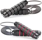 Two pack Jump Rope Skipping Rope for Rope Skipping, Speed Jump Rope for Exercise Jump Rope for Fitness for Kids and Adults