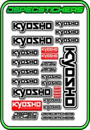 KYOSHO RC RACING STICKER SHEET A5 MINI Z BUGGY CAR NITRO ELECTRIC DRONE
