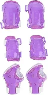 [QSAENHA] 1 Set 6pcs Skate Knee Pads Skating Wrist Guards Skating Elbow Pads Kids Sports Protector Kids Wrist/77