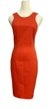 Saba Dress Size 8 Bodycon Orange Jaffa Amelia Sleeveless Stretch