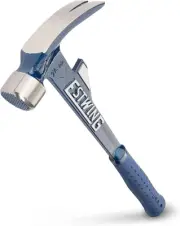 American-Made Long Handle Rip Claw Hammer - Milled Face & Shock Absorption