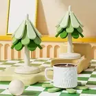 Silicone Placemat Hot Pot Holder Mat Christmas Tree Shape Trivets with Stand