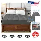 Cooling Soft Twin XL Mattress Pad - Deep Pocket Protector for Back Pain Relief