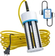 Underwater Fishing Light with Controller (Dimmer & Timer), 110V & 12V Super Brig