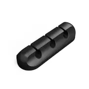 Black Organizer for Cable Protectors Gray Wire Organizer for Chargers 3Hole High-speed Charging Cable Protector Cables Desk