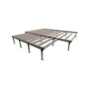 Quick Built 3.6 x 2.4m with 3.6 x 1.2m Deck Modular Steel Kit Floor