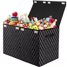 Toy Chest Box Storage Bins for Boys Girls, Kids Large Collapsible Sturdy Contain