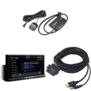 Alpine iLX-507, KCU-315UH USB / HDMI Extension Cable with SXV300v1 Satellite ...