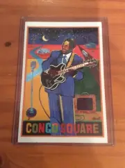 2016 New Orleans Congo Square Poster Postcard B.B. King George Hunt