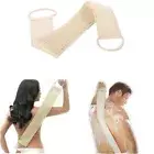 Exfoliating Body Brush Loofah Back Strap Bath Scrubber Sponge Shower Massage