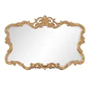 27 Gold Ornate Scroll Framed Accent Mirror