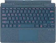 Jarttarn Type Cover Compatible with Microsoft Surface Pro 11 (2024),13 inch, Keyboard with Precision Touchpad, Bluetooth 5.3, 7-Color Keys Font Backlight (Grey Blue)