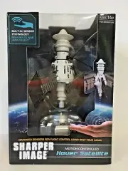 NEW - Sharper Image -Hand Motion Controlled Hover Satellite Space Toy Battery
