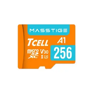 【TCELL 冠元】MASSTIGE A1 microSDXC UHS-I U3 V30 100MB 256GB 記憶卡