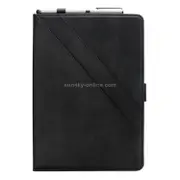 Horizontal Flip Double Holder Leather Case For Ipad Mini 4 and 3 and 2 and 1 With Card Slots and Photo Frame and Pen Slot (Black)