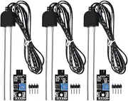 Veulrn 3 Sets Soil Moisture Sensor, with Probe, Module Digital Analog Signal Output for Garden