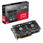 ASUS AMD Radeon DUAL-RX7600-O8G-EVO Edition 8GB GDDR6 optimized inside and out for lower temps and durability