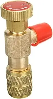 R410A Air Conditioning Refrigerant Valve Adapter 1/4" SAE Male to 5/16" SAE Female Charging Hose Flow Control Valves