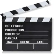 Catzon Movie Clapboard Movie Theme Party Decorations Slate Clapperboard Prop for Stage Plays Fun Photo Booth Prop