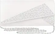 [Mulian LilY] Women Satin Rhinestones Evening Bags Prom Bridal Clutch Purse Cross Body With Detachable Chain Strap